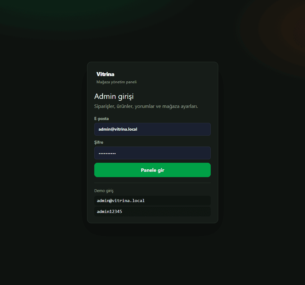 Admin login